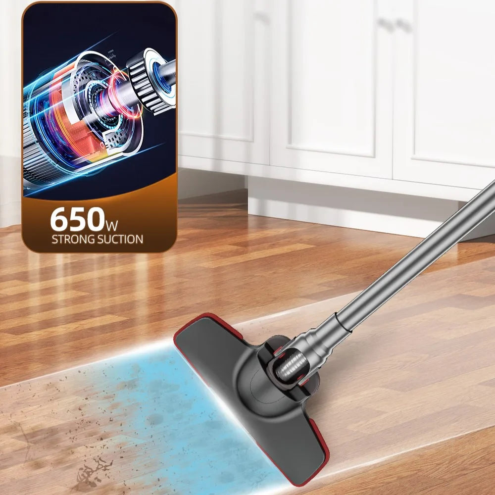 Aspirator Vertical 2 în 1 HALEY® HY-1905, 1000W, 6.0m Rază de Acțiune, Capacitate 1.2L, Tehnologie Ciclonică, Filtrare Multi-HEPA, Îndepărtare Păr de Animale