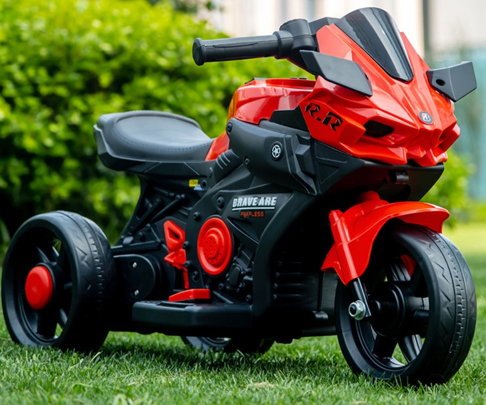 Motocicleta Electrica cu Acumulator pentru Copii AT PERFORMANCE®, Cu melodii si lumini, 6V, 3 Roti