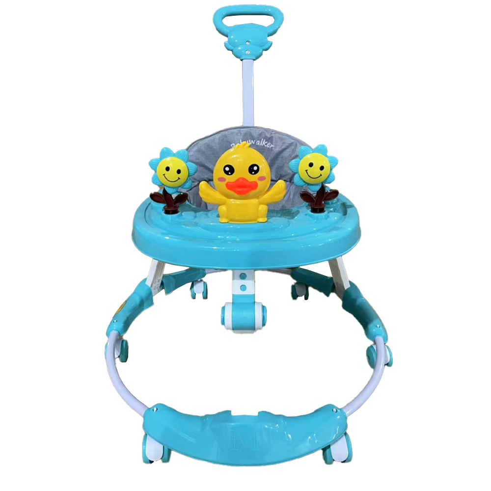 Premergător 3 în 1 pentru Copii AT PERFORMANCE® – Maner Ergonomic, Roti Silentioase Si 2 Culori Albastru, Roz