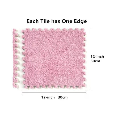 Set 12x Mocheta Pufoasa, AT PERFORMANCE®, Tip Covor Puzzle, cu Spuma 30×30 cm