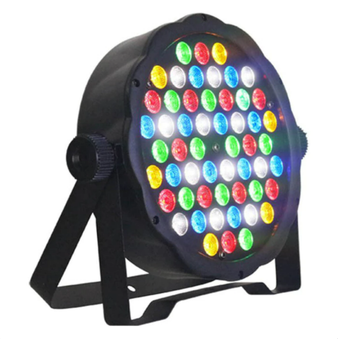 Proiector Joc de Lumini PAR LED AT PERFORMANCE®, 54x3W RGB, DMX, Efecte Disco, Activare Muzică – Ideal pentru Cluburi, Scenă, Petreceri