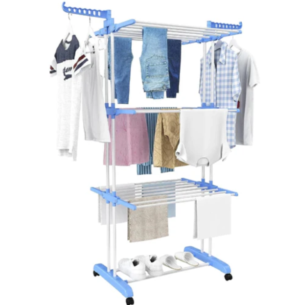Uscător Vertical Pliabil Rufe/Haine – Soluția Mobilă pentru Spații Compacte