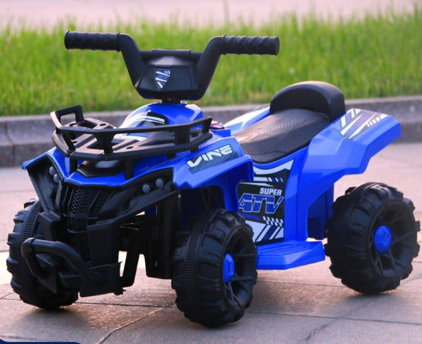 Vehicul Electric ATV, Quad pentATV PowerKid 6V – Aventură Electrică pentru Micii Șoferi (2–6 ani, 3–5 km/h)ru Copii, Homcom, Baterie Reincarcabila 6V, 2-6 Ani