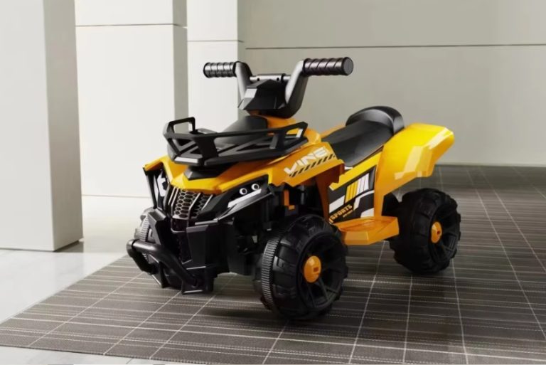 Vehicul Electric ATV, Quad pentATV PowerKid 6V – Aventură Electrică pentru Micii Șoferi (2–6 ani, 3–5 km/h)ru Copii, Homcom, Baterie Reincarcabila 6V, 2-6 Ani