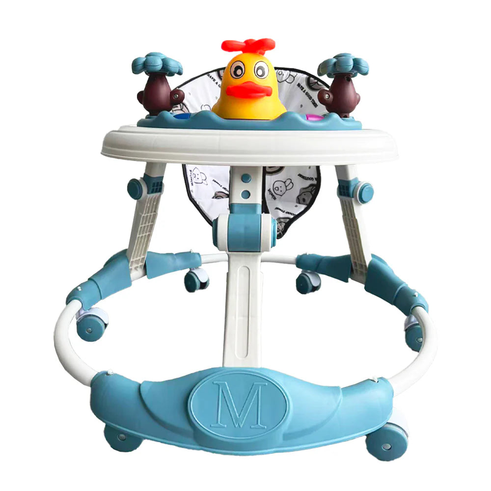 Premergător 3 în 1 pentru Copii AT PERFORMANCE® – Educație, Joacă și Siguranță, Rățușcă Albastru