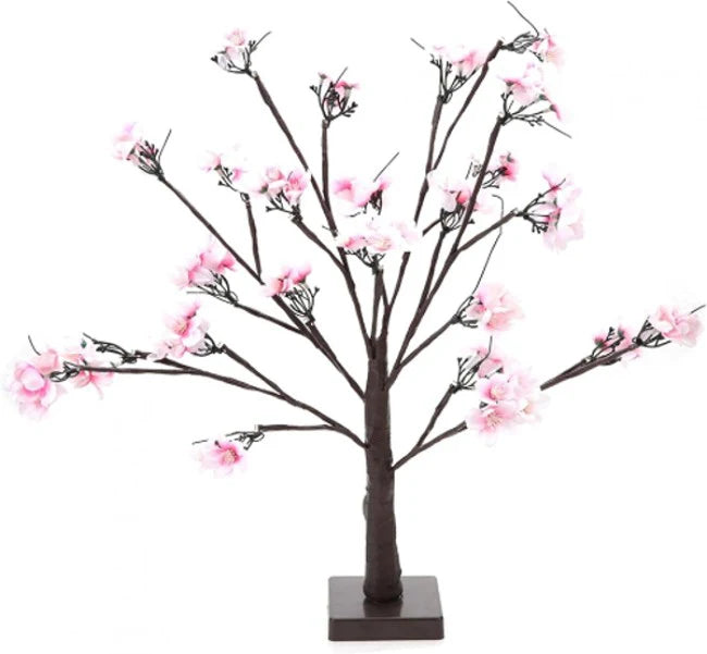 Pom decorativ luminat pentru interior/exterior roz