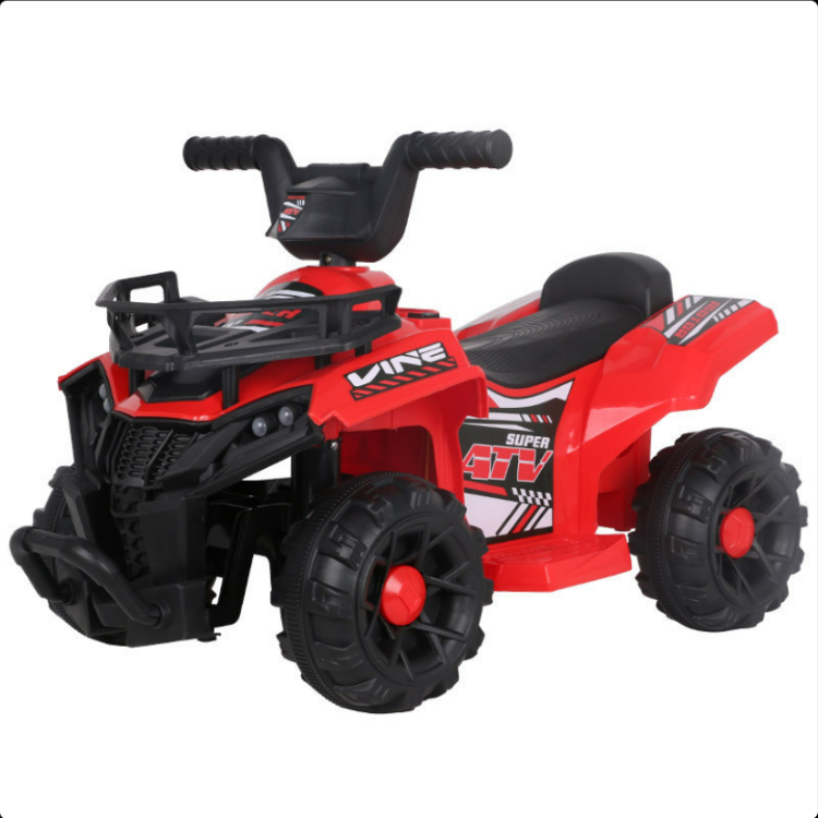 Vehicul Electric ATV, Quad pentATV PowerKid 6V – Aventură Electrică pentru Micii Șoferi (2–6 ani, 3–5 km/h)ru Copii, Homcom, Baterie Reincarcabila 6V, 2-6 Ani