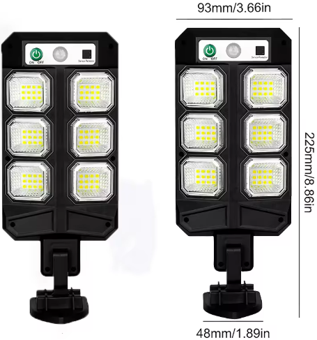 Lampa Solara Stradala LED 10W, Senzor miscare si Telecomanda rezistente la Ploaie si Inghet