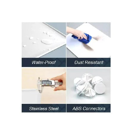 Dulap Modular pentru Copii, Roz, 15 Rafturi, Design Castel Prințese, 110x47x163 cm – Durabil și Spațios