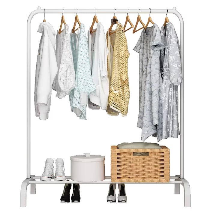 Suport pentru Haine, AT PERFORMANECE ®, Umerase si Incaltaminte, Inaltime Reglabila, 150X110X41 cm, Alb