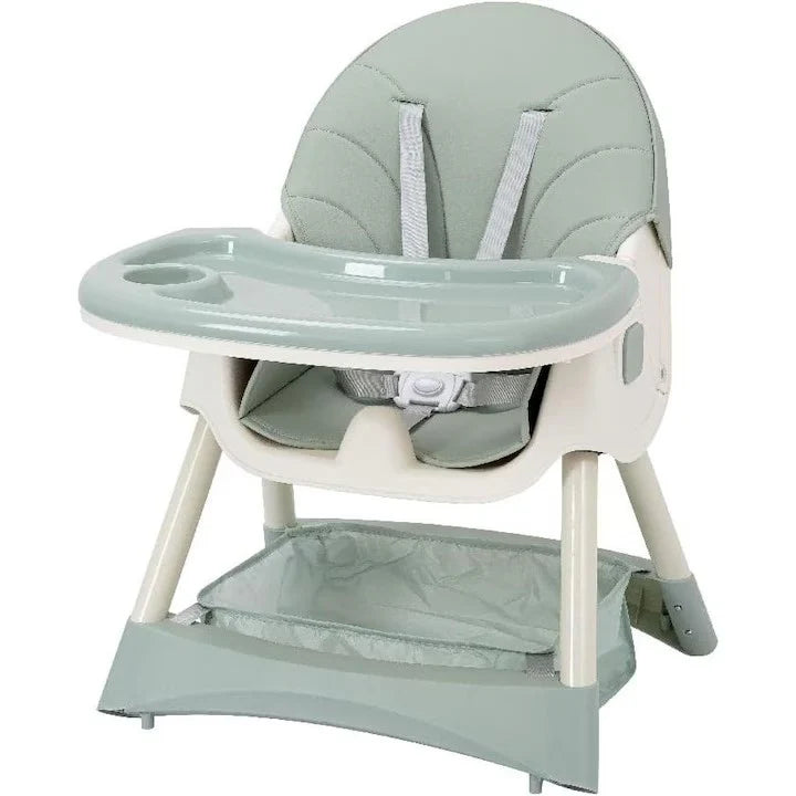 Scaun Multifuncțional 4 în 1– Design Modern și Portabil verde, Reglabil pe Înălțime și Înclinare, Ideal pentru Copii