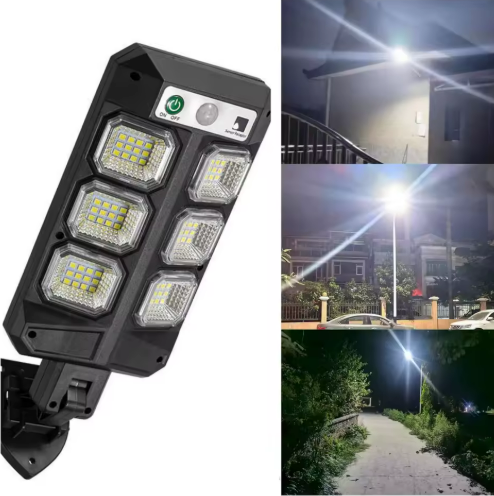 Lampa Solara Stradala LED 10W, Senzor miscare si Telecomanda rezistente la Ploaie si Inghet