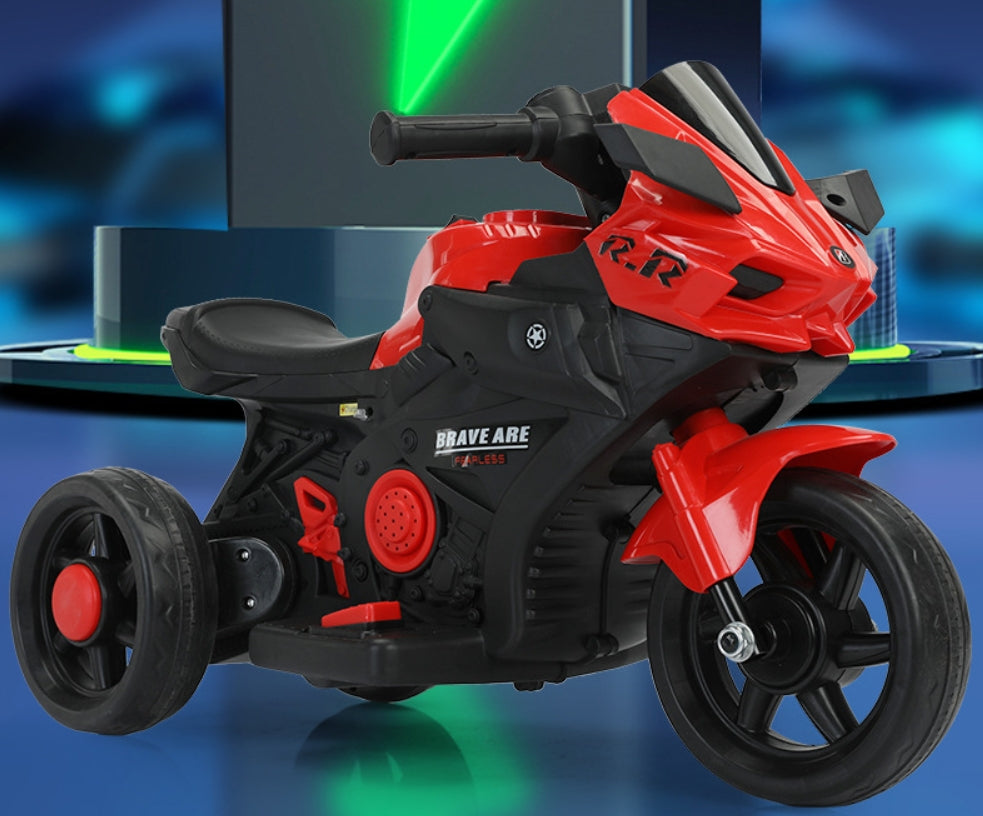 Motocicleta Electrica cu Acumulator pentru Copii AT PERFORMANCE®, Cu melodii si lumini, 6V, 3 Roti