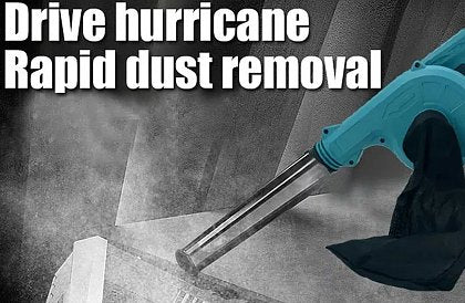 Suflanta electrica, uscator si aspirator auto, 2 acumulatori 48V Presiune maxima 5.8kpa, Functionare fara fir, Reincarcabila, Albastra