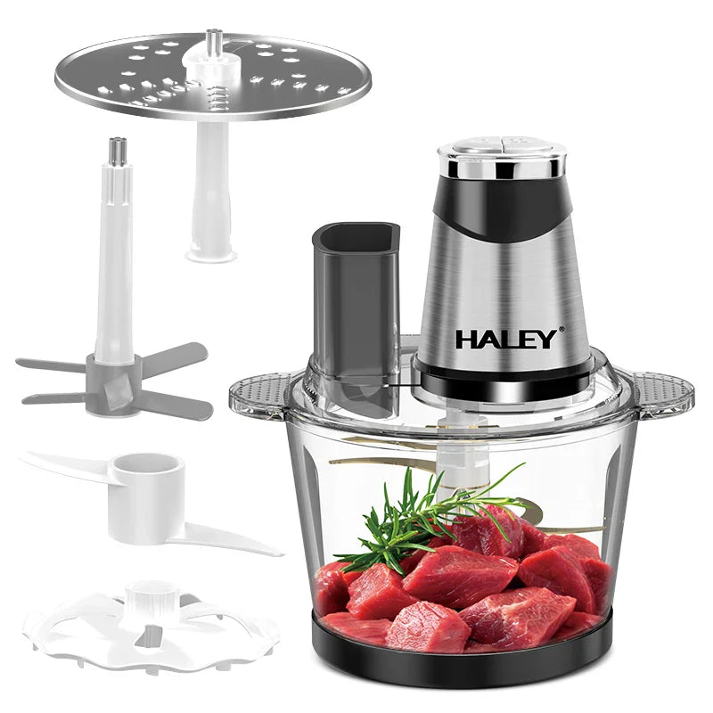 Tocător de Alimente HALEY HY-1243, 1200W, 6 Funcții, Lamă Inox cu 6 Foi, Capacitate 3.5L