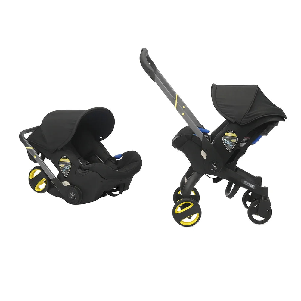 Căruciorul 2 în 1 KIDOO pentru Nou-Născuți– scaun auto & cărucior, sigur, ergonomic, elegant, perfect pentru bebeluși 0-18 luni, 0-13 kg
