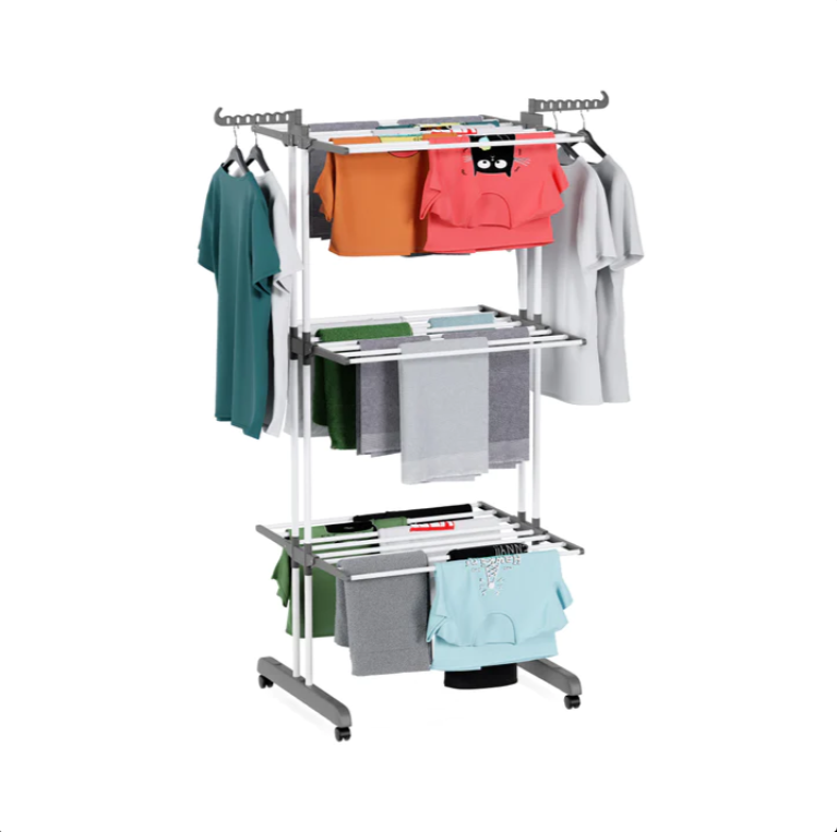 Uscător Vertical Pliabil Rufe/Haine – Soluția Mobilă pentru Spații Compacte