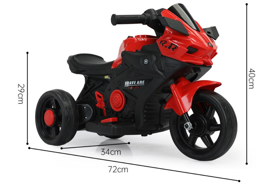 Motocicleta Electrica cu Acumulator pentru Copii AT PERFORMANCE®, Cu melodii si lumini, 6V, 3 Roti