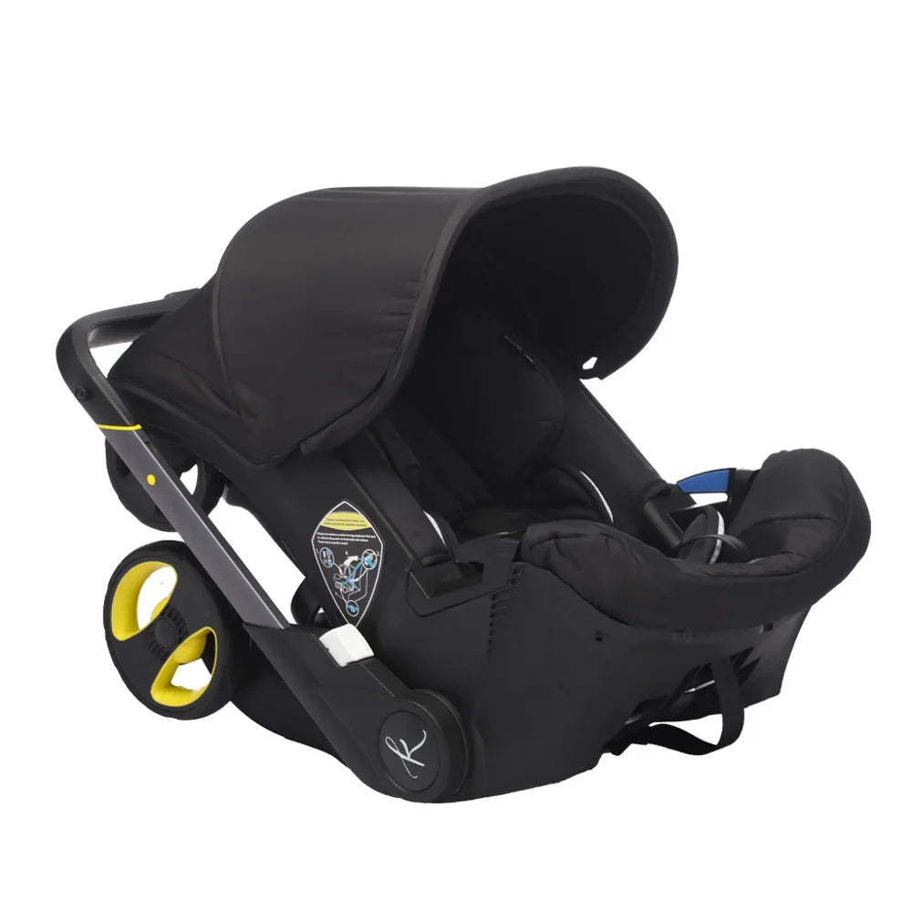 Căruciorul 2 în 1 KIDOO pentru Nou-Născuți– scaun auto & cărucior, sigur, ergonomic, elegant, perfect pentru bebeluși 0-18 luni, 0-13 kg