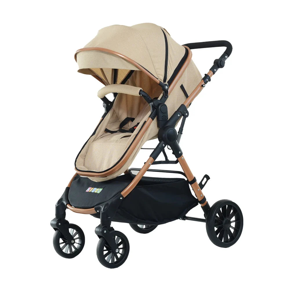 Cărucior 3 în 1 KIDOO – auto i-Size, landou, scaun sport și scoică auto. Suspensii, pliere rapidă, copertină extensibilă, centură 5 puncte. Ideal 0–36 luni. Sistem complet pentru părinți.