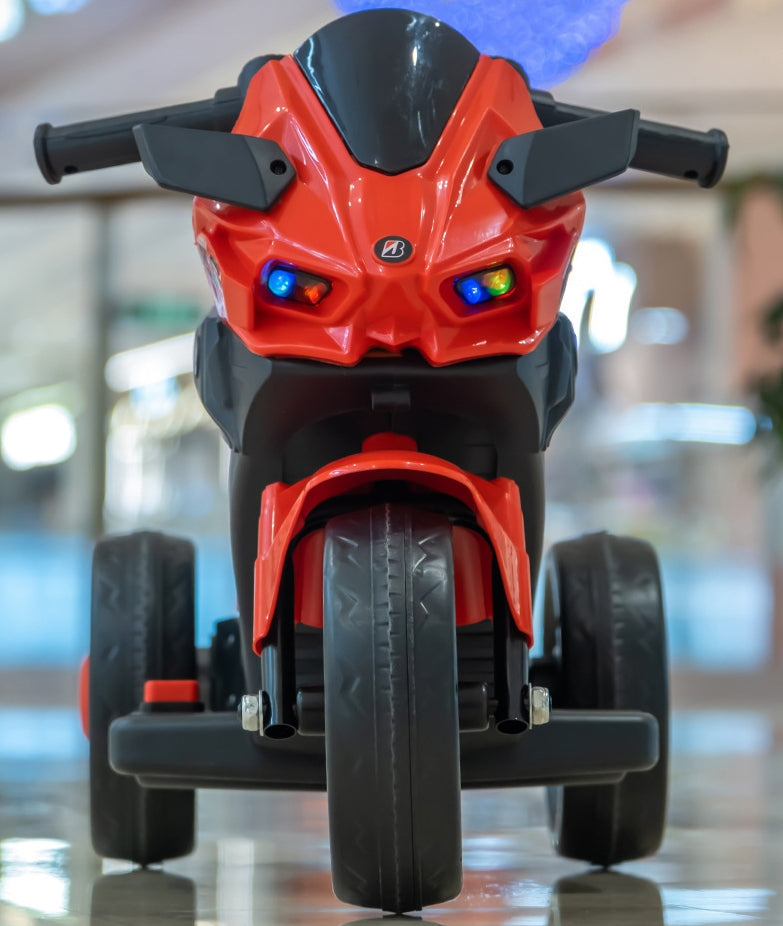 Motocicleta Electrica cu Acumulator pentru Copii AT PERFORMANCE®, Cu melodii si lumini, 6V, 3 Roti