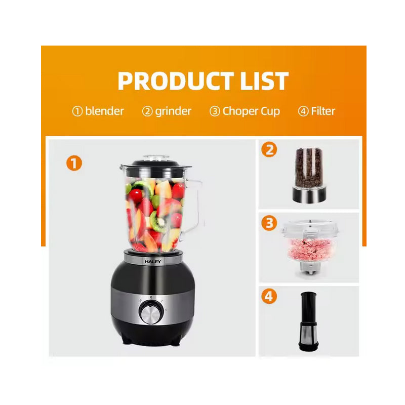 Blender Multifunctional HALEY, 1200W, 1.8L – Putere Maxima, Rezultate Profesionale