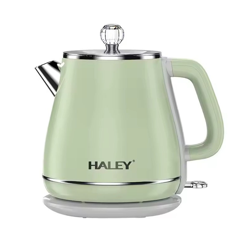 Ceainic electric de Apa HALEY, 2.5 L, 1800 W, Fierbator din Otel Inoxidabil, Verde