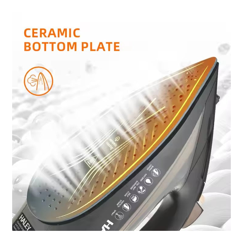 Fier de calcat HALEY, 2200 W, talpa ceramica, ideal pentru Hoteluri si Acasa