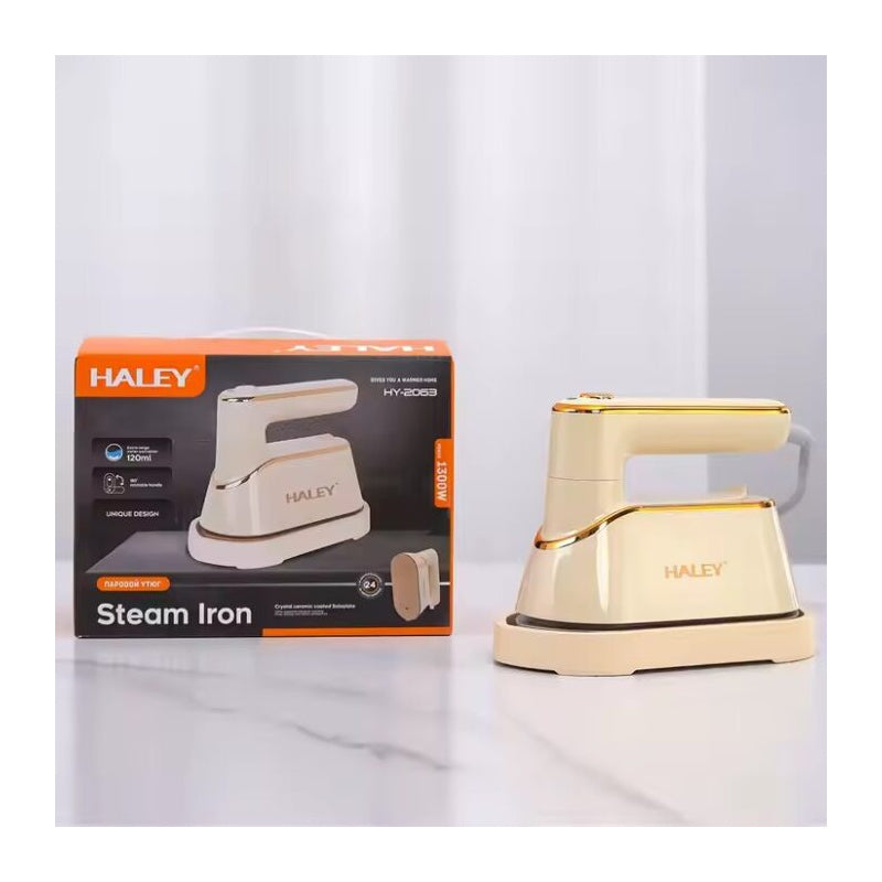 Fier de calcat electric HALEY, 1300 W, compact, puternic si ideal pentru calatorii sau uz zilnic