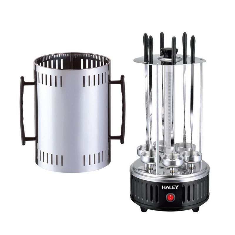 Gratar electric de interior Haley, fara fum, 1500 W, Control precis al temperaturii