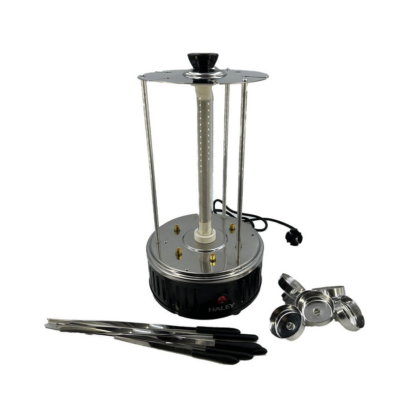 Gratar electric de interior Haley, fara fum, 1500 W, Control precis al temperaturii