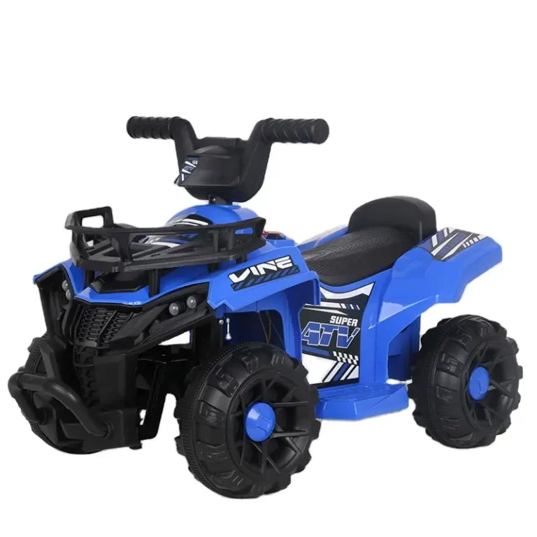 Vehicul Electric ATV, Quad pentATV PowerKid 6V – Aventură Electrică pentru Micii Șoferi (2–6 ani, 3–5 km/h)ru Copii, Homcom, Baterie Reincarcabila 6V, 2-6 Ani