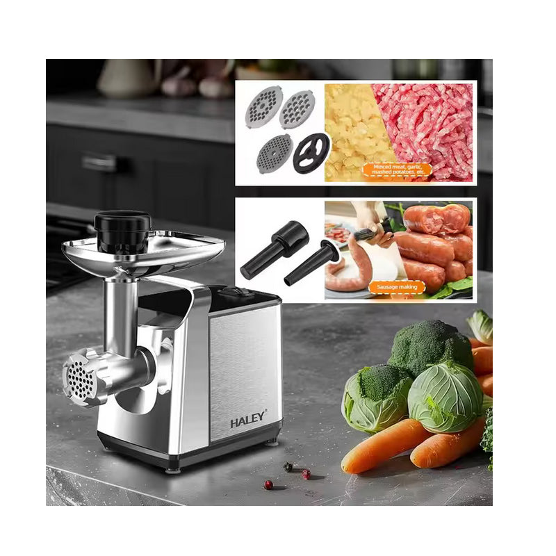 Masina de tocat carne Haley, 3000 W – Putere Industriala in Bucataria Ta, Carcasa din Otel Inoxidabil