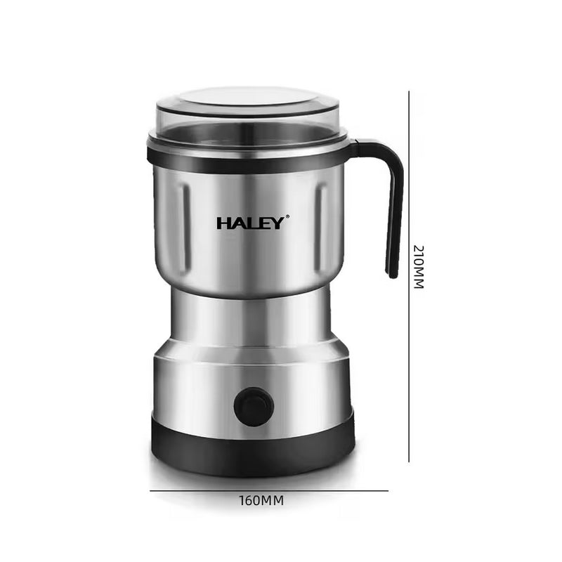 Rasnita electrica HALEY – 300W, 500g, lame otel inoxidabil, pentru cafea proaspata in fiecare zi