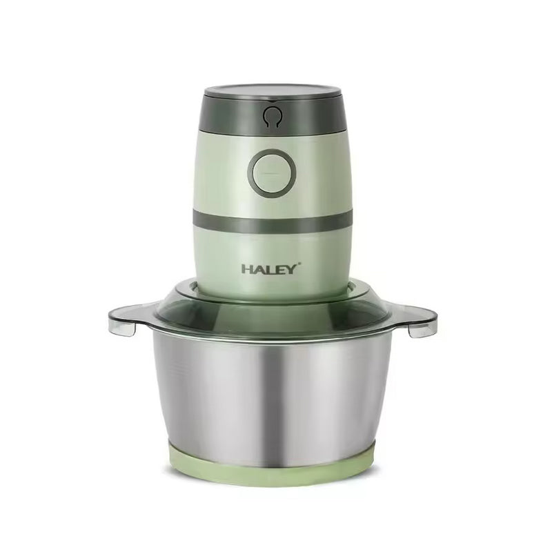Robot 3 in 1 HALEY, 2L, 500W, de Carne si Legume, din Otel Inoxidabil, Verde