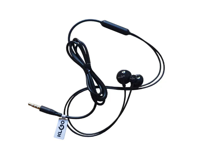 Casti in-ear Klgo KS-11, control volum, microfon, Negru