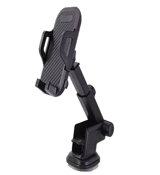 Suport auto universal pentru telefon, 360 de grade, One hand, Ventuza cu adeziv, parpriz sau bord, spatiu pentru cablu alimentare telefon