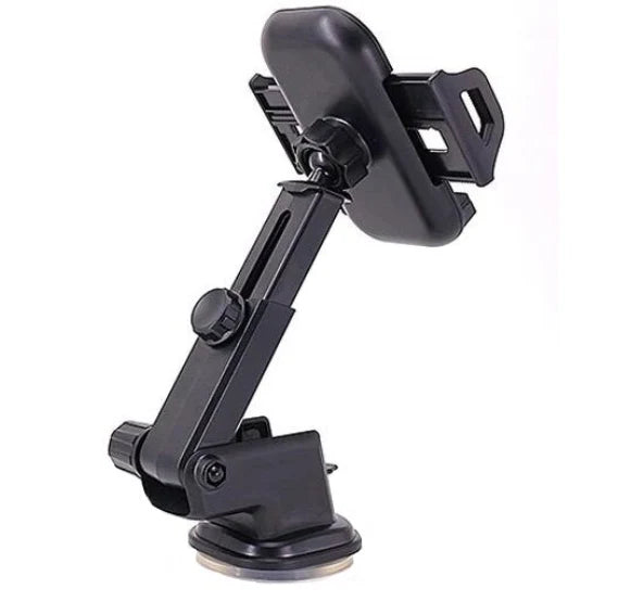 Suport auto universal pentru telefon, 360 de grade, One hand, Ventuza cu adeziv, parpriz sau bord, spatiu pentru cablu alimentare telefon