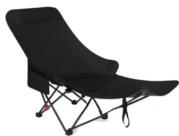 Sezlong / Scaun Pliabil Portabil – Aluminiu & Poliester, Suporta 120 kg