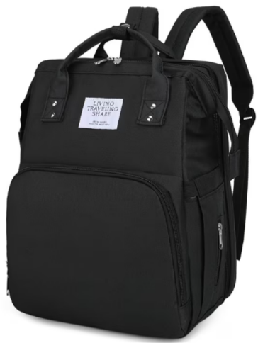 Rucsac 3-in-1 pentru bebelusi, cu spatiu pentru schimbat scutece pliabil integrat, impermeabila, 39x30x18cm