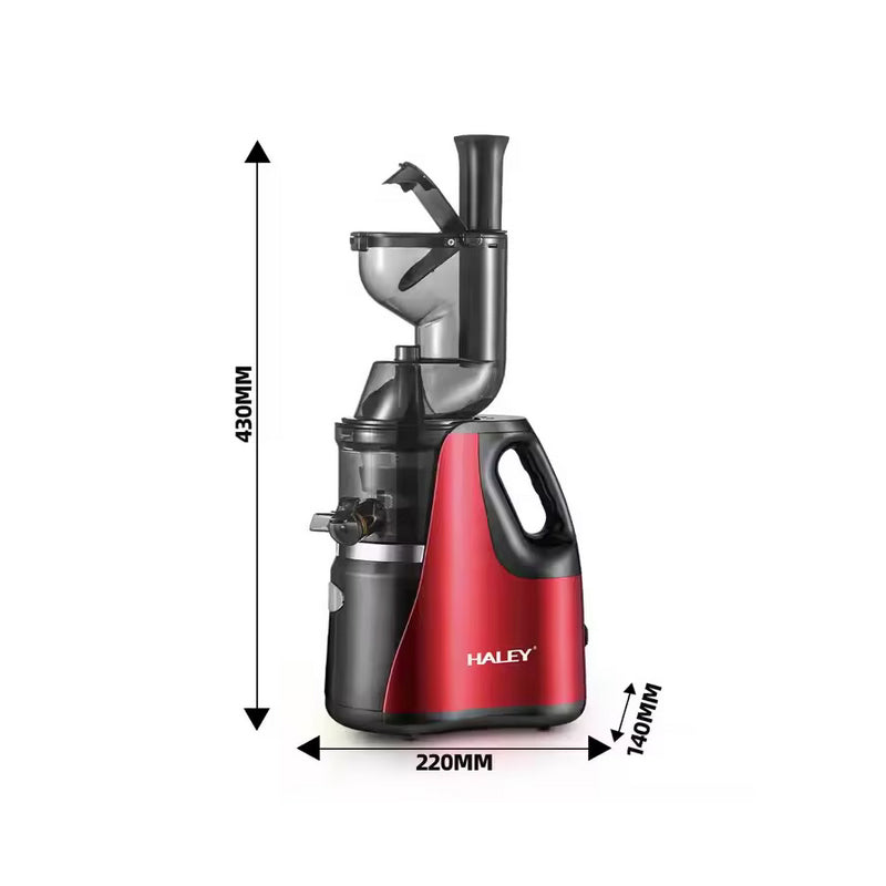 Storcator de fructe HALEY cu melc, stoarcere lenta, 150 W, Separa automat pulpa