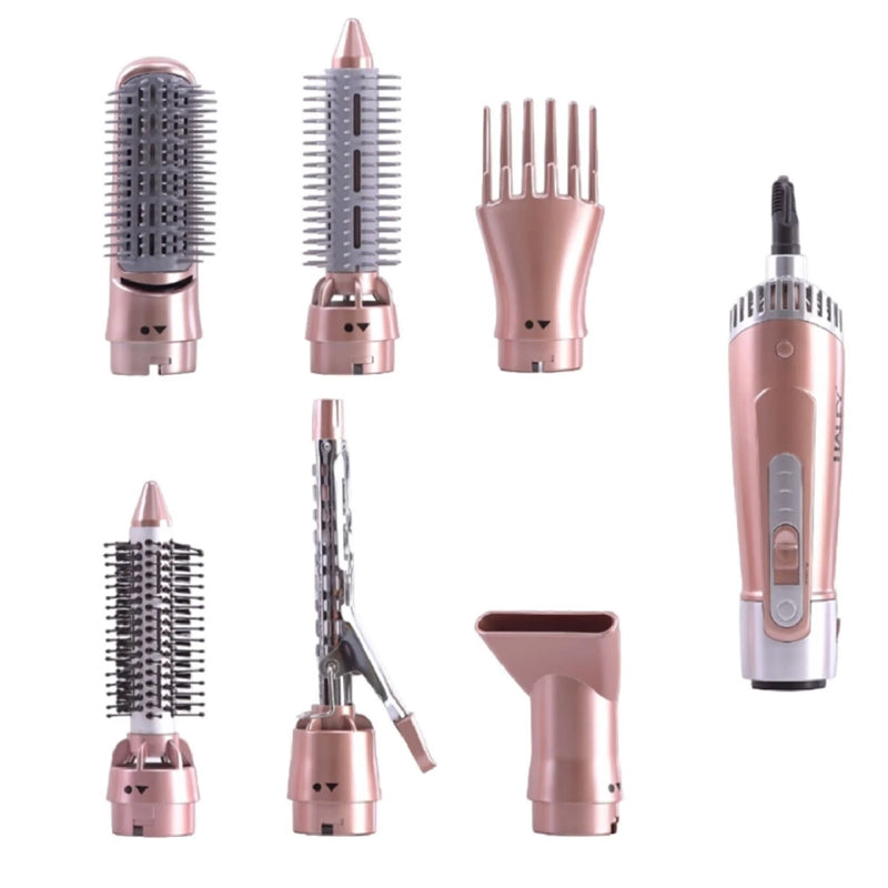Styler de par 7in1 Haley – Ondulator multifunctional cu protectie termica, ionizare si accesorii incluse