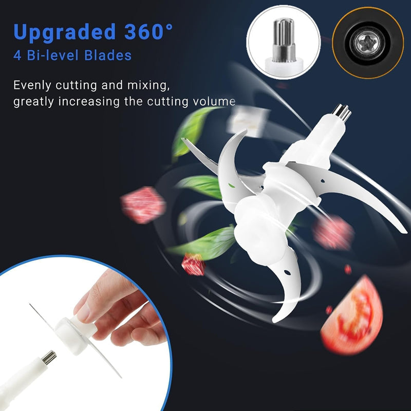 Tocator multifunctional HALEY cu lame performante si motor puternic, capacitate 3 L