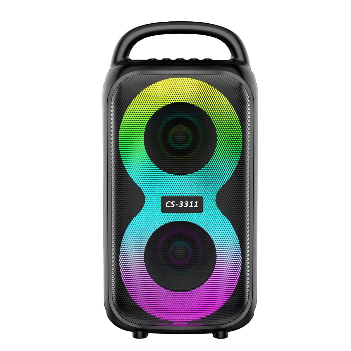 Boxa Portabila AT PERFORMANCE®, cu USB, Bluetooth, Lumini Led RGB, 200W, TF, Radio FM, Acumulator 3.7v Inclus