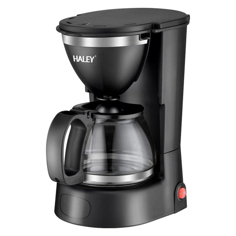 Aparat de Cafea HALEY HY-2808 – 800W, 1.25L, 12 Căni, Măcinare Rapidă, Sistem de Siguranță, Operare Ușoară