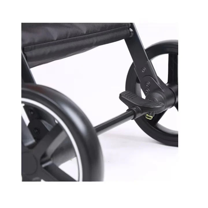 Carucior pentru copii, At Performance, 2 in 1, Landou, Scaun sport reversibil, Blocare roti, Spatiu depozitare, Plibil, Negru.