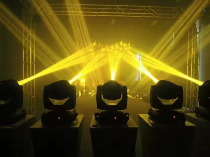 Moving Head AT PERFORMANCE® 230W 7R Beam & Wash 36×18 LED, DMX, Gobo, Prisma 9, Husa Metalică Transport – Lumini Profesionale DJ & Evenimente
