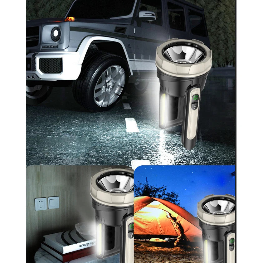 Lanterna Led Profesionala, AT PERFORMANCE®, TD-1500A, 30W, lumina laterala COB, incarcare de tip C, carcasa abs, cablu USB