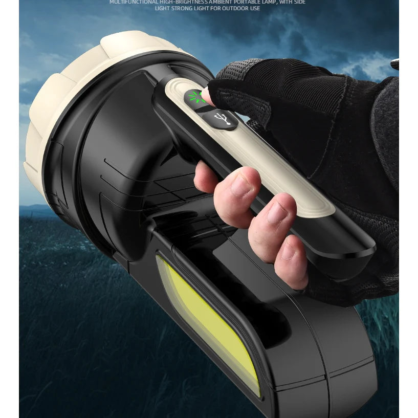 Lanterna Led Profesionala, AT PERFORMANCE®, TD-1500A, 30W, lumina laterala COB, incarcare de tip C, carcasa abs, cablu USB