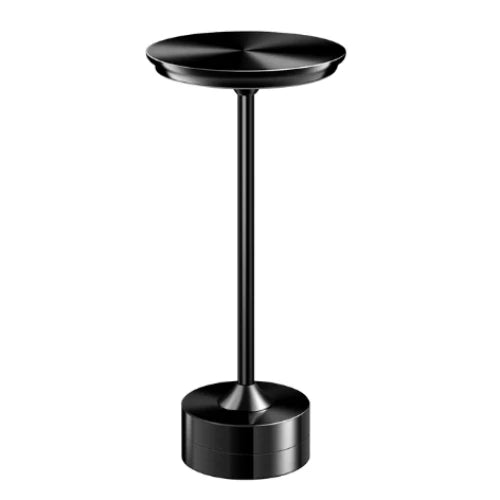 Lampa Led din metal, pentru Restaurante, Mese, Hoteluri, Birouri, reincarcabila prin USB, cu touch, Gold / Negru